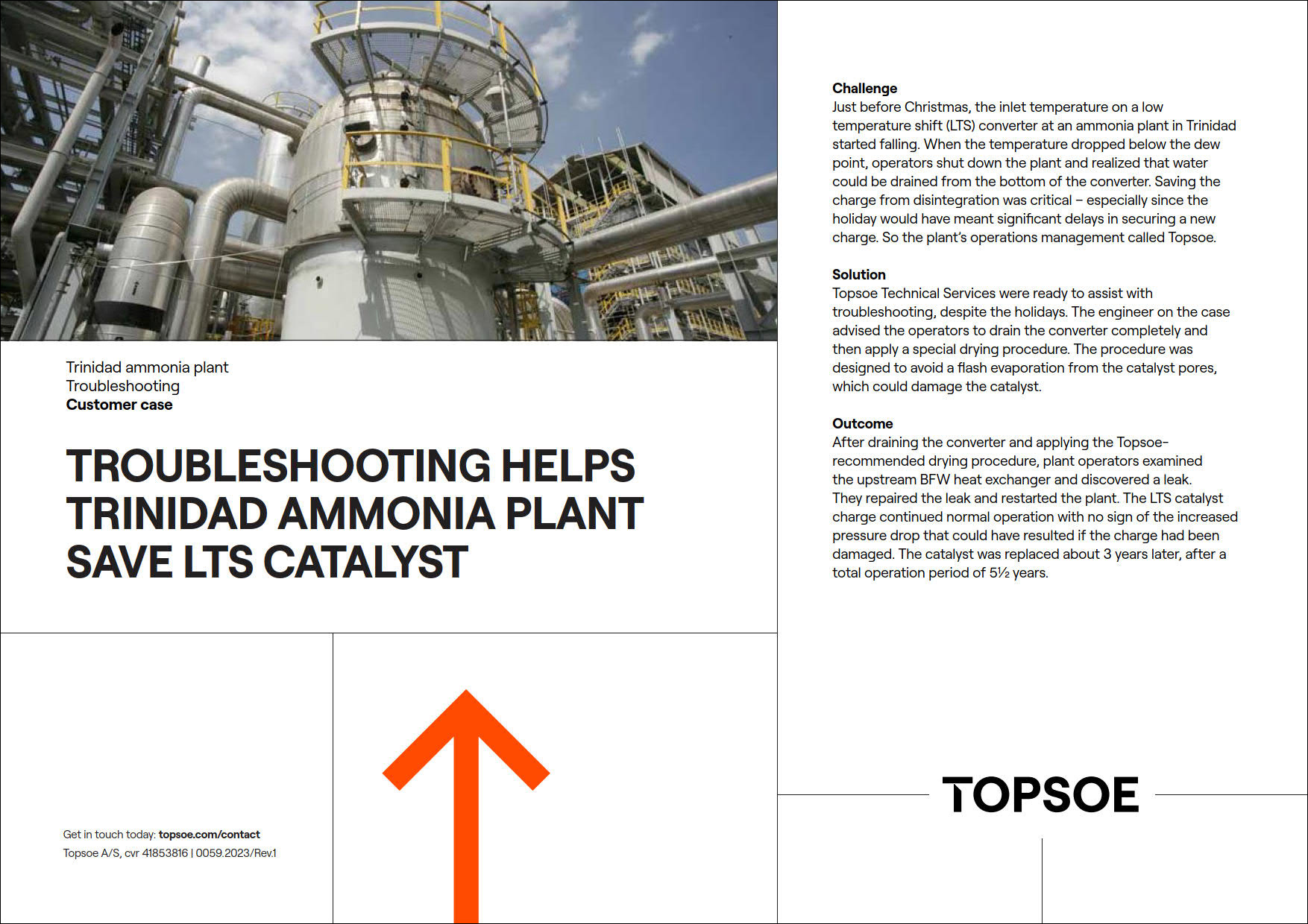 Troubleshooting helps Trinidad ammonia plant save LTS catalyst featured Image