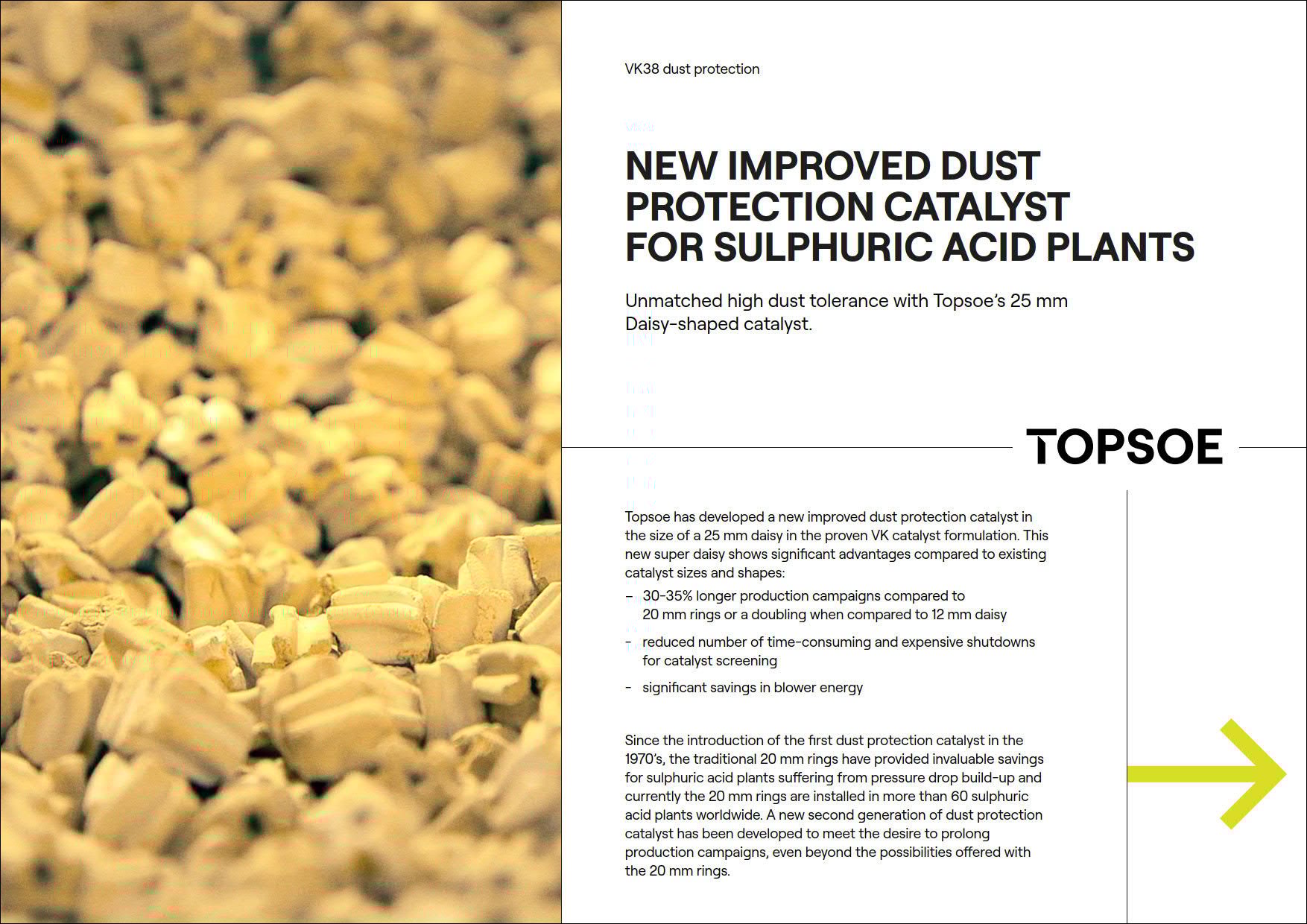 New improved dust protection catalyst for sulphuric acid plants featured Image