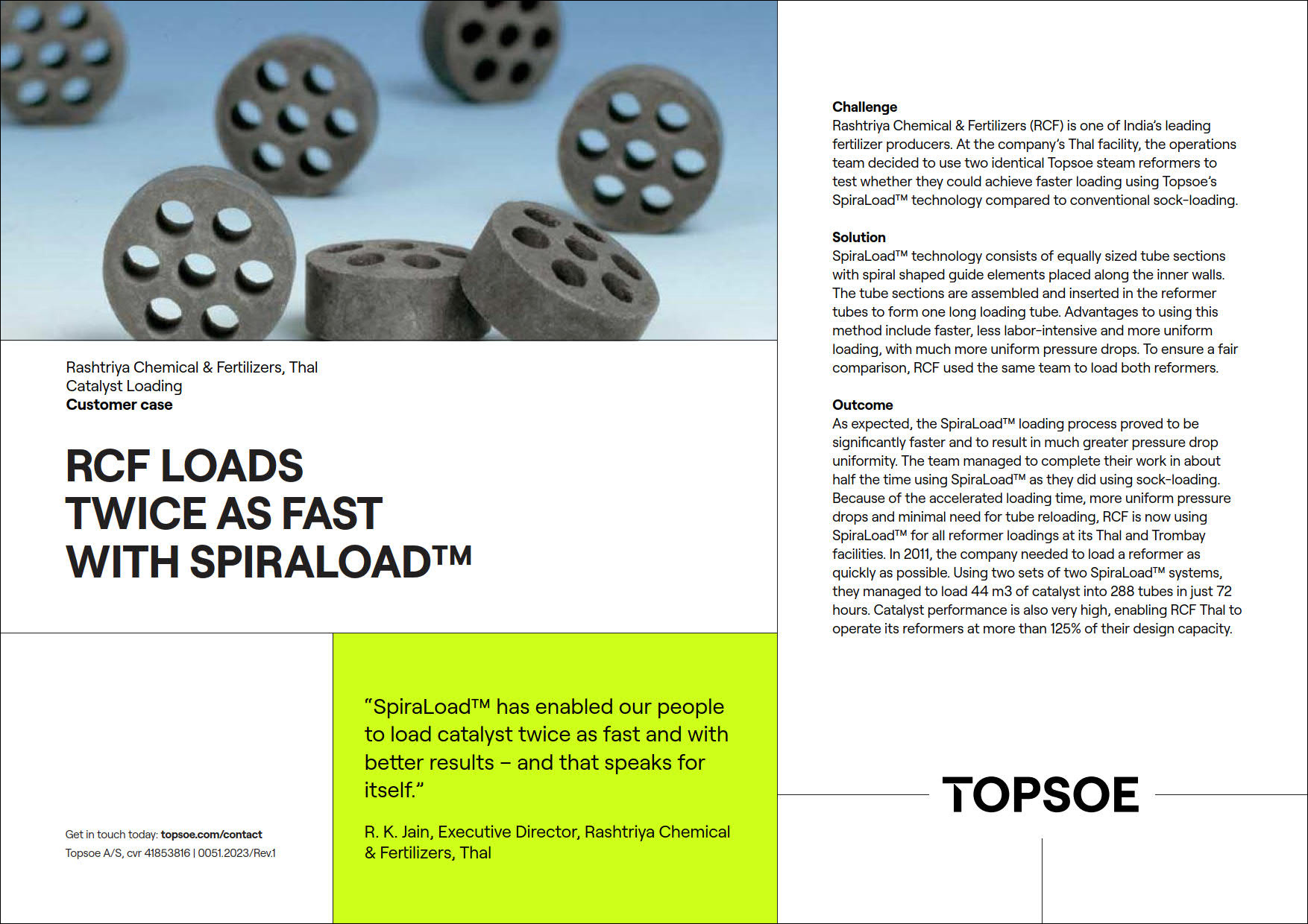 RCF loads twice as fast with spiraload™ featured Image