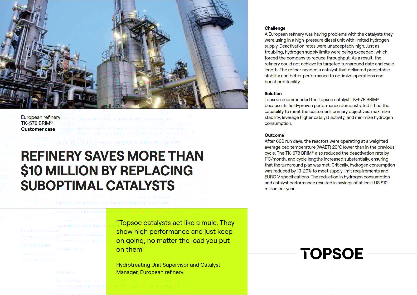 Refinery saves more than $10 million by replacing suboptimal catalysts featured Image