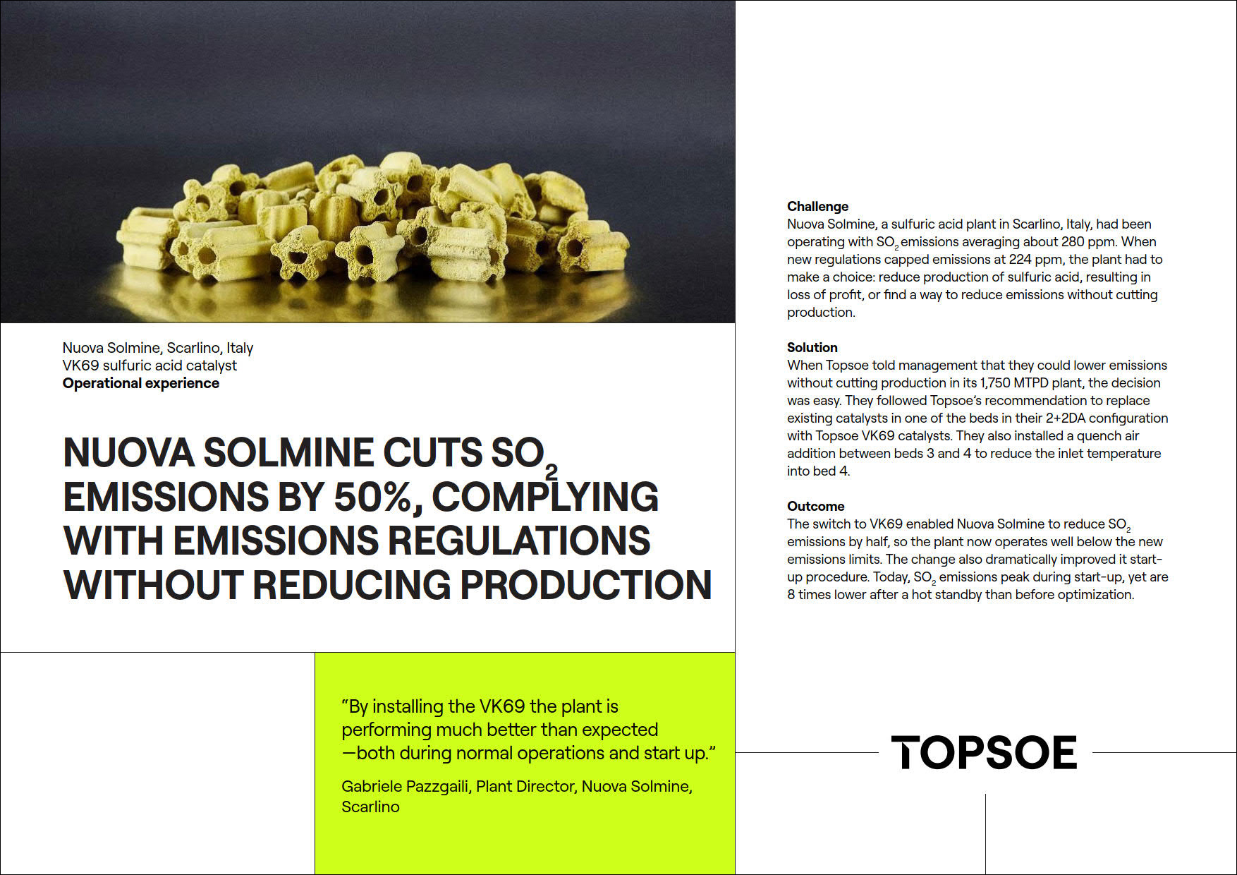 Nuova Solmine cuts SO2 emissions by 50%, complying with emissions regulations without reducing production featured Image