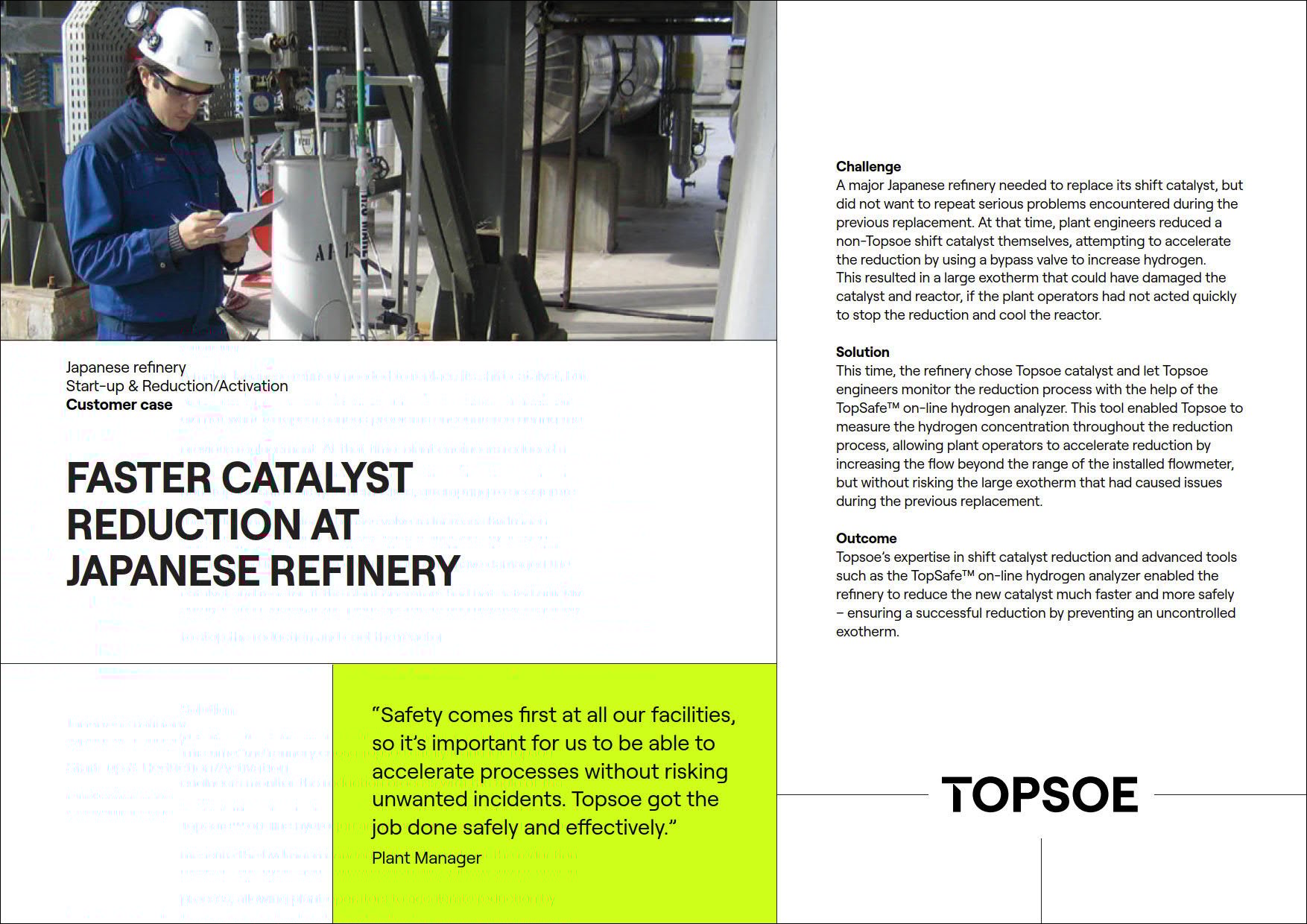 Faster catalyst reduction at Japanese refinery featured Image