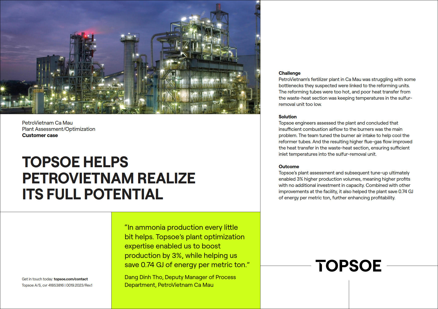 Topsoe helps PetroVietnam realize its full potential featured Image