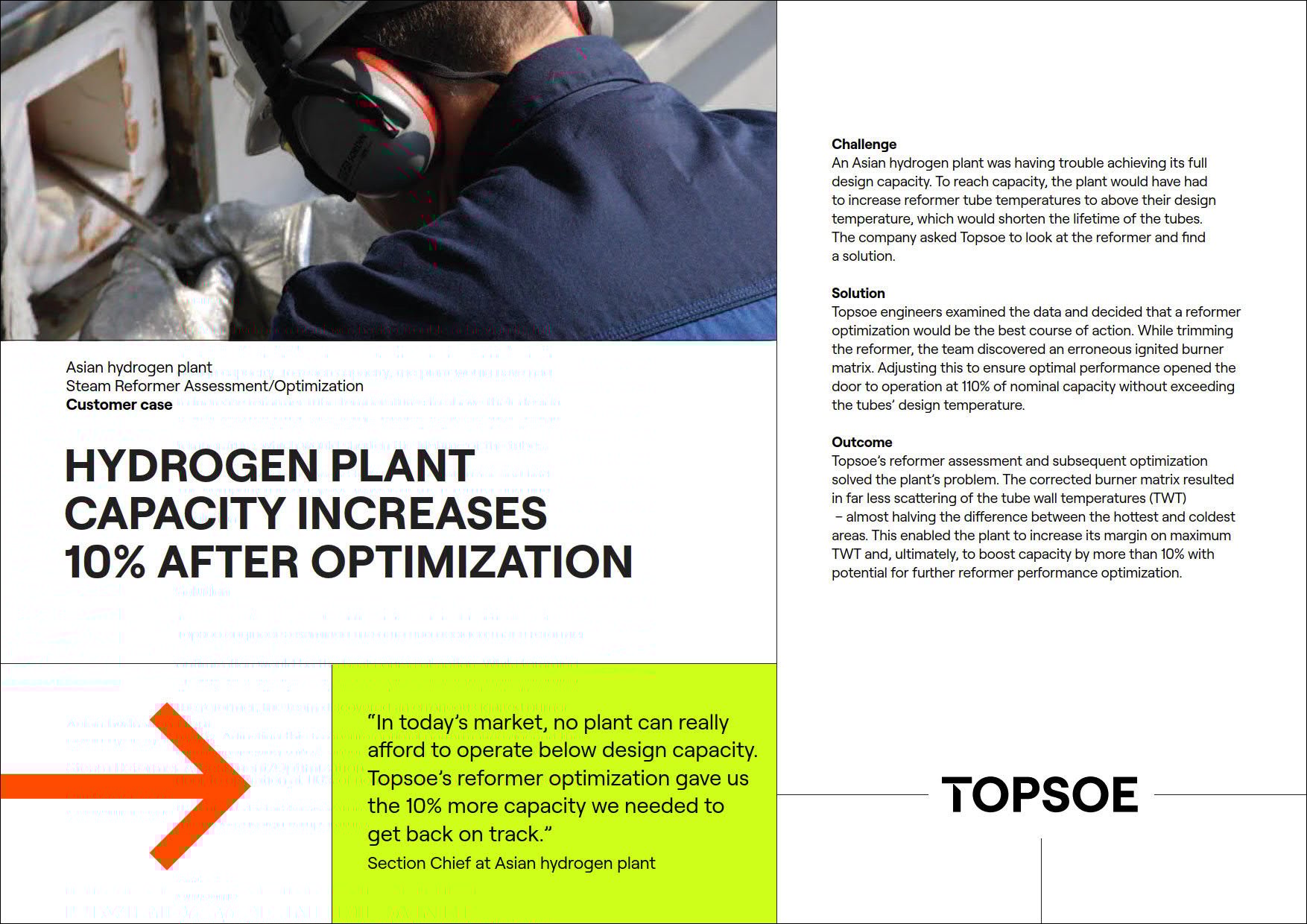 Hydrogen Plant Capacity Increases 10% After Optimization featured Image