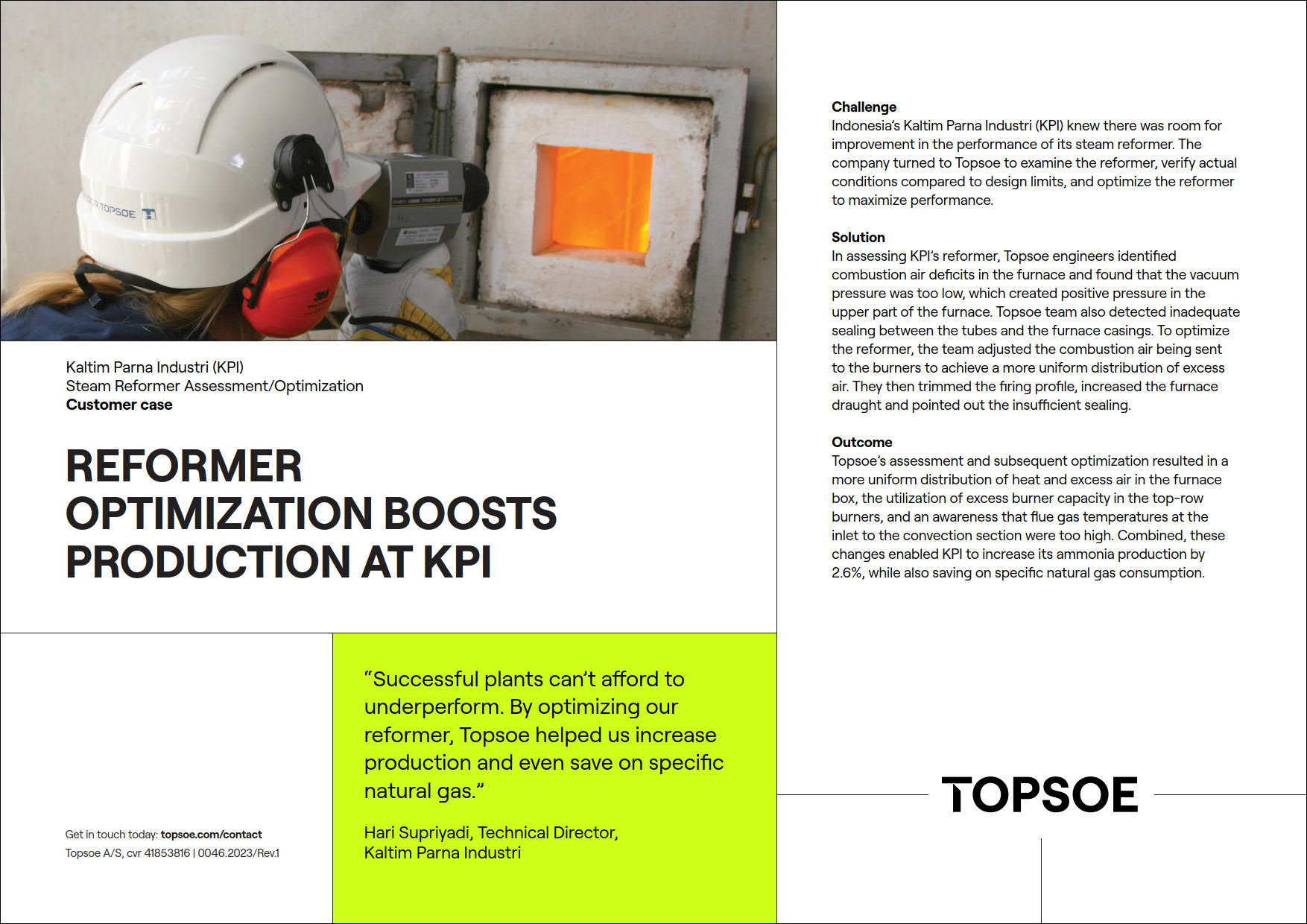 Reformer optimization boots production at KPI featured Image