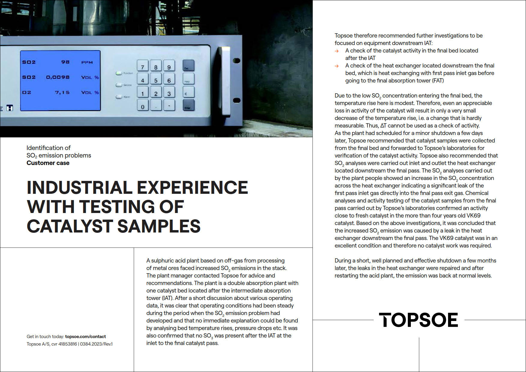 Industrial experience with testing of catalyst samples featured Image
