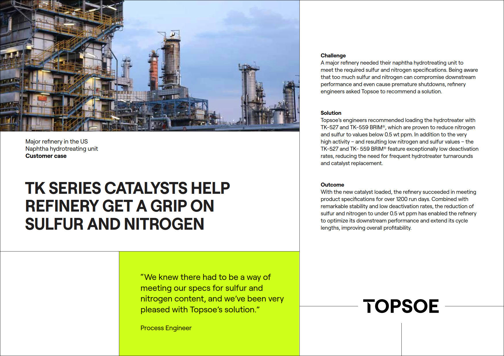 TK series catalysts help refinery get a grip on sulfur and nitrogen featured Image