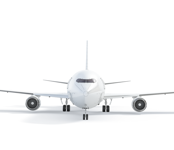 Airplane front view