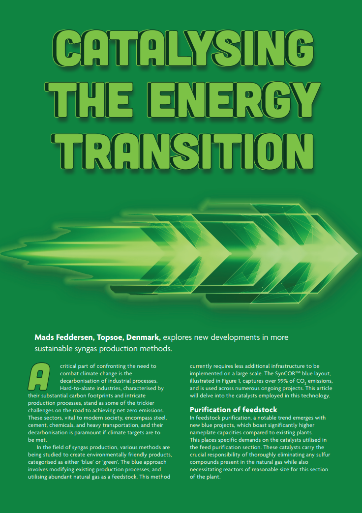 Catalysing the energy transition - Front page