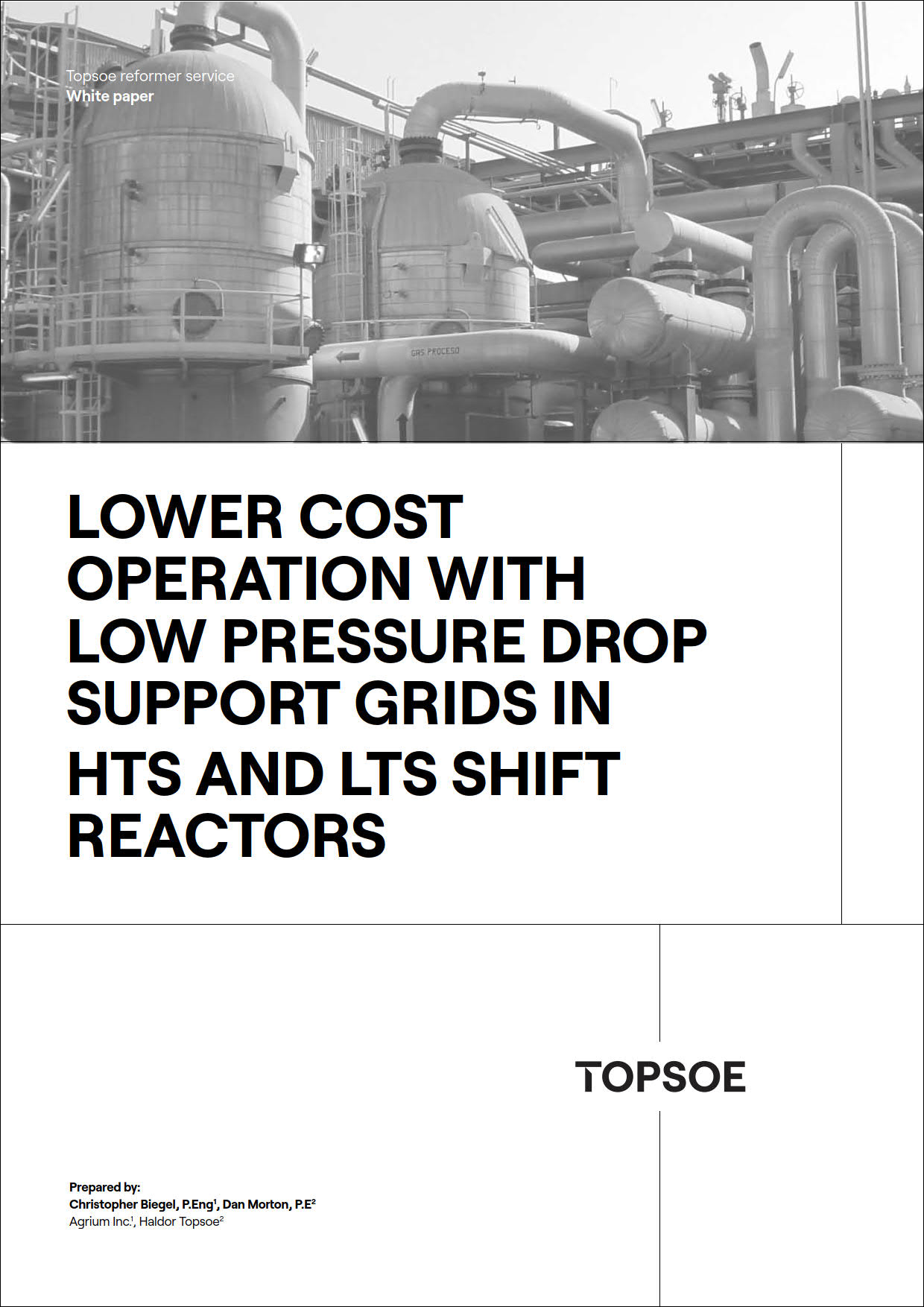 Lower cost operation with low pressure drop support grids in HTS and LTS shift reactors featured Image