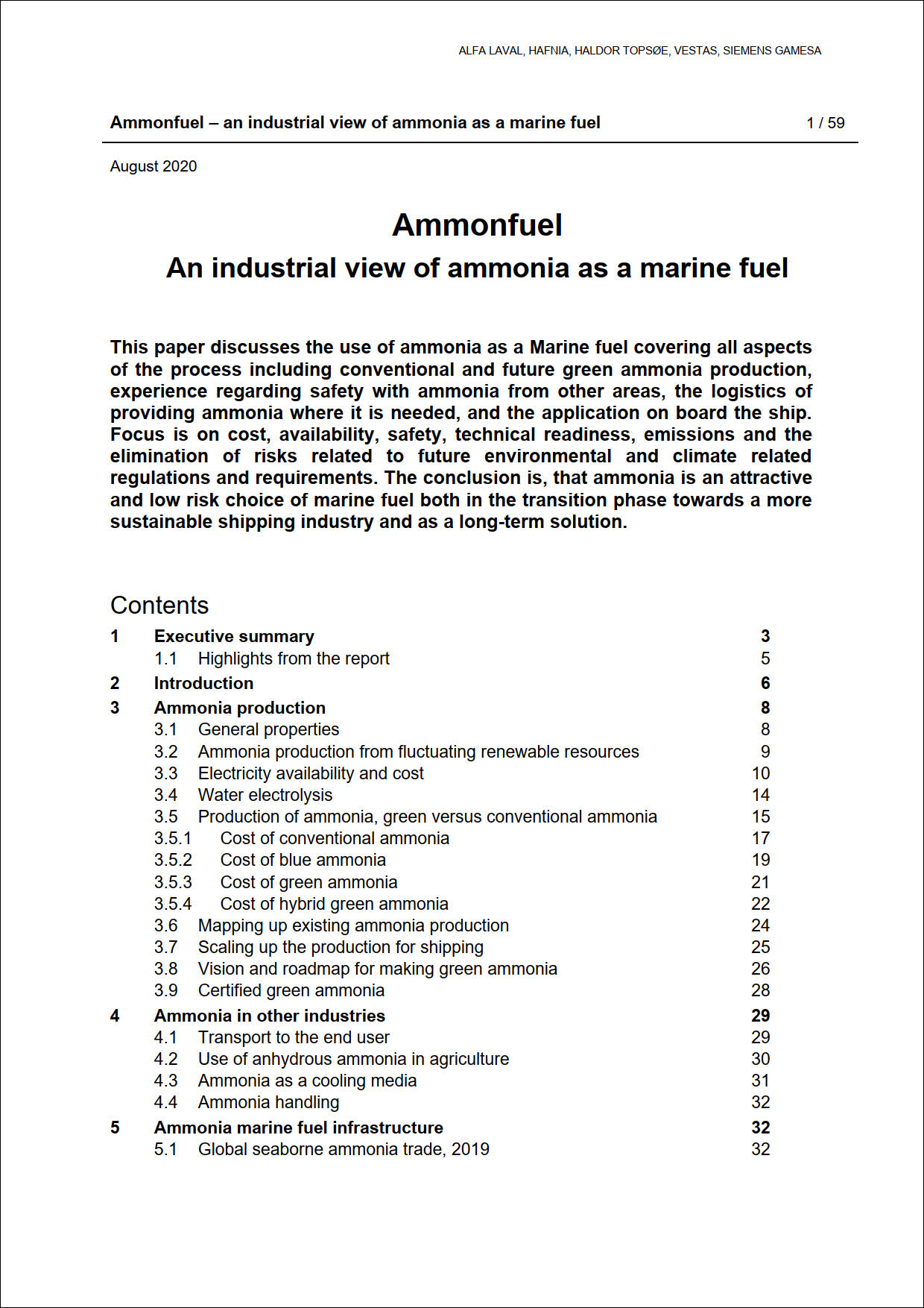 Ammonfuel - An industrial view of ammonia as a marine fuel featured Image